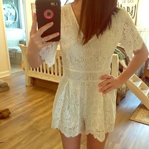 NWOT White Lace Romper 💕